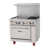 Migali C-RO2B-24GL-NG 36" Competitor Series® 2 Burner Gas Range w/ Griddle - (1) Standard Ov...