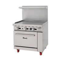 Migali C-RO-36G-NG 36" Gas Range w/ Full Griddle & Standard Oven, Natural Gas
