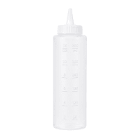 Vollrath 2812-13 12 oz Squeeze Dispenser - Clear Cap, Clear