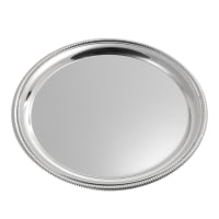 American Metalcraft SST12 12" Round Serving Tray, Stainless