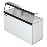 Master-Bilt DD-66 69 1/4" Stand Alone Ice Cream Dipping Cabinet w/ 20 Tub Capacity - White, 115v