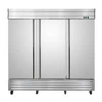 MoTak MEF72-A 81" Three Section Reach In Freezer, (3) Left/Right Hinge Solid Doors, 115v (5O7O Series)