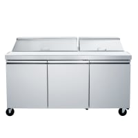 MoTak MEST-72-A 71 3/4" Sandwich/Salad Prep Table w/ Refrigerated Base, 115v, 5O7O Series