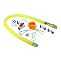 T&S HG-4D-36K 36" Gas Connector Hose w/ 3/4" Male/Male Couplings, Includes Installation...