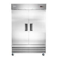MoTak MSD-2DF-BAL-A 54" Two Section Reach In Freezer, 2 Left/Right Hinge Solid Doors, 115v