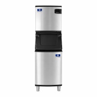 Manitowoc Ice IDP0420A/D420 463 lb Indigo NXT™ Full Cube Ice Machine w/ Bin - 383 lb Storage, Air...