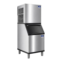 Manitowoc Ice RNP0320A/D420 308 lb Nugget Ice Machine w/ Bin - 383 lb Storage, Air Cooled, 115v