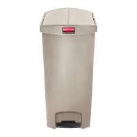 Rubbermaid 1883553 24 gal Rectangle Slim Trash Can, 25 1/10"L x 15 9/10"W x 32"H,...