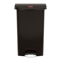 Rubbermaid 1883615 24 gal Rectangle Slim Trash Can, 22 2/5"L x 13 9/10"W x 32 1/2"H, Black