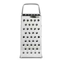 Browne Square Cheese Grater, 2 Grating &amp; 2 Slicing Surfaces, Stainless (3199)
