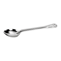 Browne 11" Solid Serving Spoon w/ Grooved Handle, Stainless (572111)