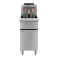 MoTak FF50LP Economy Gas Fryer- 50 lb Vat, Floor Model, Liquid Propane
