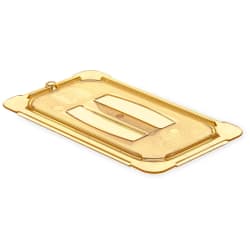 Carlisle Universal 1/4 Size High Heat Food Pan Solid Lid - Amber (10490U13) Replacement Image