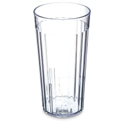 Carlisle 16 oz Clear Fluted Plastic Tumbler (111607) Replacement Image