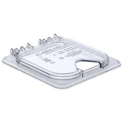 Carlisle Universal Sixth-Size Hinged Food Pan Lid - Notched, Polycarbonate, C... Replacement Image