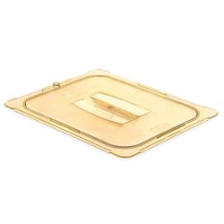 Carlisle Universal Half Size High Heat Food Pan Solid Lid - Amber (10430U13) Replacement Image