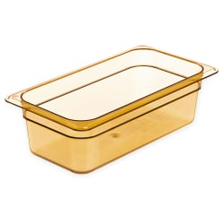 Carlisle 4"D Third Size High Temp Food Pan - Stackable (3086113) Replacement Image