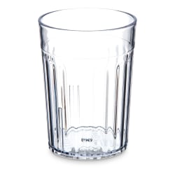 Carlisle 10 oz Clear Fluted Plastic Tumbler (111007) Replacement Image