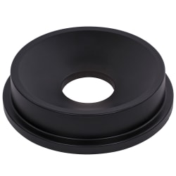 Carlisle Round Funnel Trash Can Lid - Plastic, Black (34103503) Replacement Image