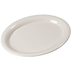 Carlisle 12" x 9-1/4" Oval Sierrus Platter - Melamine, Bone White (... Replacement Image