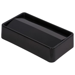 Carlisle Rectangle Swing Top Trash Can Lid - Plastic, Black (34202403) Replacement Image