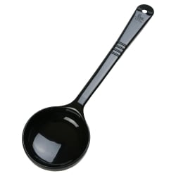 Carlisle 6 oz Solid Portion Spoon - Long Handle, Poly, Black (399003) Replacement Image