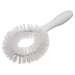 Carlisle 9 1/2" Circular Vegetable Brush - Poly, White (4016402) Replacement Image