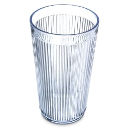 Carlisle 12 oz Clear Ribbed Plastic Tumbler (401207) Replacement Image