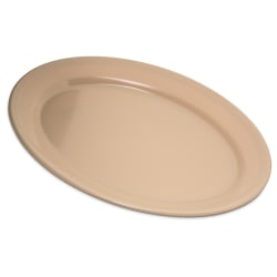 Carlisle 12" x 8-1/2" Oval Dallas Ware Platter - Melamine, Tan (435... Replacement Image