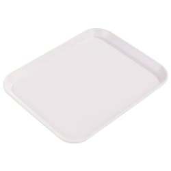 Carlisle Fiberglass Cafeteria Tray - 18"L x 14"W, Bone White (1814F... Replacement Image