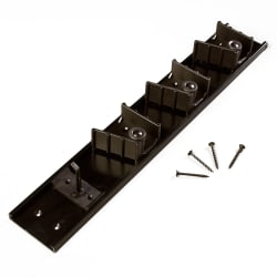 Carlisle Sparta Roll'N Grip Brush/Broom Rack, 18 in, w/ 1 Hook & 3 H... Replacement Image