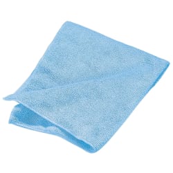 Carlisle 16" Square Microfiber Cleaning Cloth - Suede Finish, Blue (3633... Replacement Image