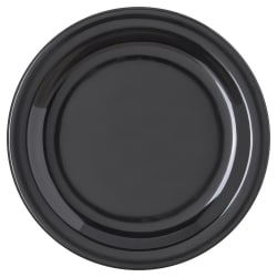 Carlisle 7 1/4" Round Melamine Salad Plate, Black (4350303) Replacement Image