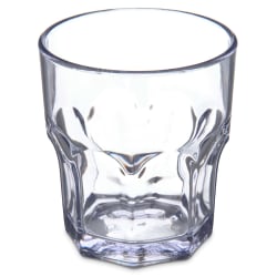 Carlisle 8 oz Louis Rocks Tumbler - Clear, SAN Plastic (580807) Replacement Image