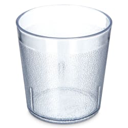 Carlisle 9 oz Clear Textured Plastic Tumbler (552907) Replacement Image