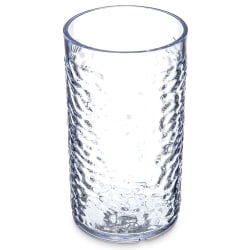 Carlisle 12 oz Clear Pebbled Plastic Tumbler (551207) Replacement Image