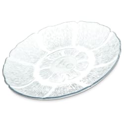 Carlisle 7 1/2" Round Plastic Salad Plate, Clear (695407) Replacement Image
