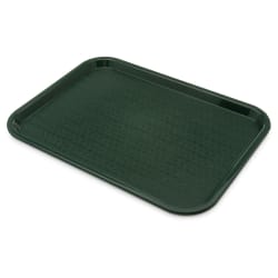 Carlisle Plastic Cafeteria Tray - 16 3/10" L x 12"W, Forest Green (... Replacement Image