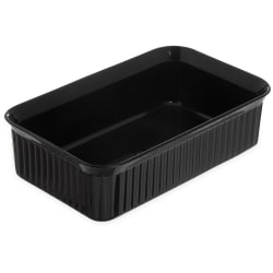 Carlisle 5 lb Deliware® Salad Crock - Polypropylene, Black (811003) Replacement Image