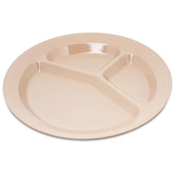 Carlisle 11" Round Plastic Dinner Plate, Tan (PCD21125) Replacement Image