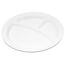 Carlisle 9" Round Plastic Dinner Plate, White (PCD22002) Replacement Image