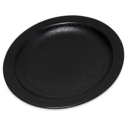 Carlisle 6 1/2" Round Plastic Salad Plate, Black (PCD20603) Replacement Image