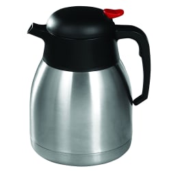 Winco CF-1.2 1 1/5 liter Carafe w/ Bliterack & Orange Push Button Top, St... Replacement Image