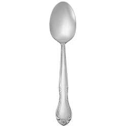 Winco 0004-01 6 3/8" Teaspoon with 18/0 Stainless Grade, Elegance Patter... Replacement Image