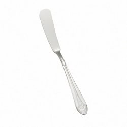 Winco 0031-12 6 3/4" Butter Knife with 18/8 Stainless Grade, Peacock Pat... Replacement Image