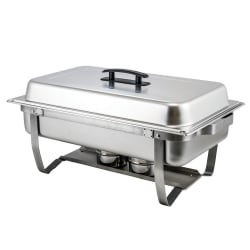 Winco C-4080 Full Size Chafer w/ Hinged Lid & Chafing Fuel Heat Replacement Image