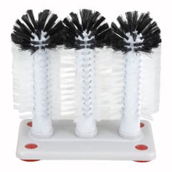 Winco GWB-3 3 Brush Glass Washer w/ Plastic Base Replacement Image