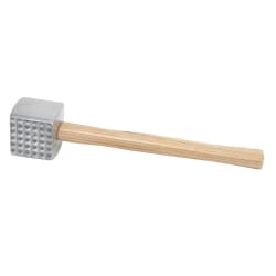 Winco MT-4 Meat Tenderizer w/ Wood Handle, Aluminum Replacement Image