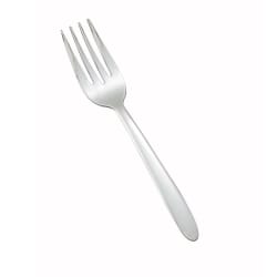 Winco 0019-06 6 1/4" Salad Fork with 18/0 Stainless Grade, Flute Pattern Replacement Image