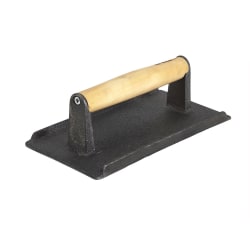 Winco SWA-2 Steak Weight, 4 1/4 x 8 1/4", Cast Iron Replacement Image